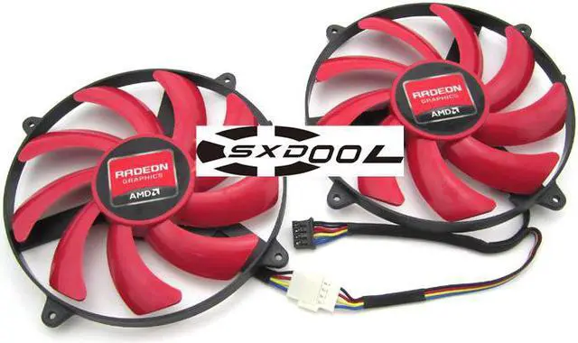 Main image of 1 Pair ffor NTK FD7010H12S ultra-thin graphics card fan mounting Diameter 85mm 4-wire PWM fan