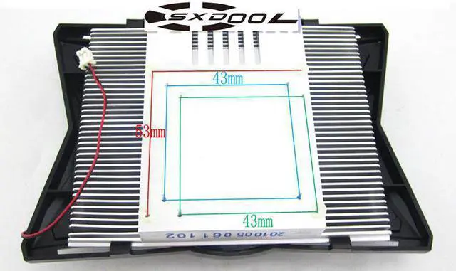 Alt view image 2 of 3 - For HIS HD4850/HD5550/HD5570 HD5750/6750/7770/H675F graphics card cooler cooling fan heatsick & fan, Hole 53mm x 53mm / 43mm x 43mm