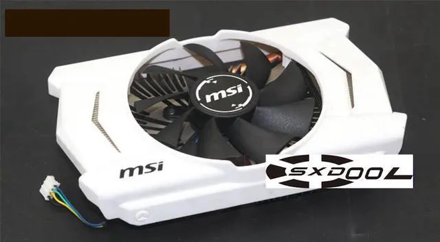 Alt view image 2 of 4 - For MSI GTX 950 58*58mm 48*48mm hole pitch XY-D09015S graphics card radiator & fan (48mm)