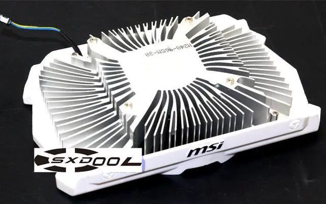 Alt view image 2 of 4 - For MSI GTX 950 58*58mm 48*48mm hole pitch XY-D09015S graphics card radiator & fan (58mm)