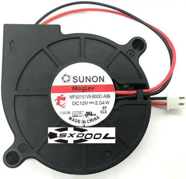 Alt view image 4 of 6 - New original SUNON MF50151VX-B00C-A99 DC12V 5015 5CM 50mm x 15mm Purifier ventilation blower, projector fan, cpu cooler