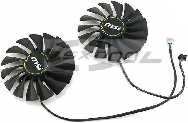 Alt view image 2 of 4 - A pair cooler For MSI RTX2080 2080S 2080Ti VENTUS fan PLA09215B12H Graphics card cooling fan original