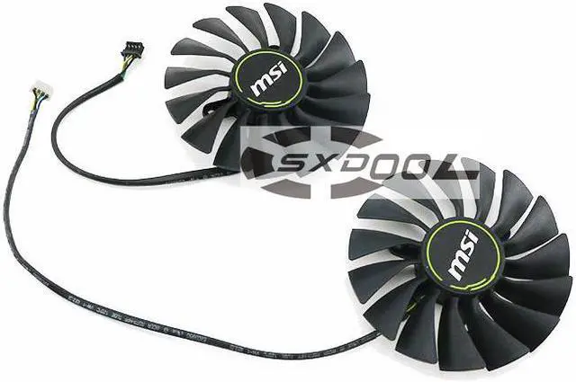 Alt view image 4 of 4 - A pair cooler For MSI RTX2080 2080S 2080Ti VENTUS fan PLA09215B12H Graphics card cooling fan original