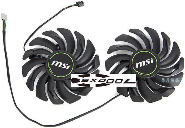 Alt view image 2 of 4 - 1 Pair For MSI GeForce RTX 2060 2070 2080 2080S XS 2070S 2060S SUPER-VENTUS-GP-OC PLD09210S12HH graphics  cooling fan