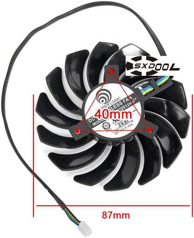 Alt view image 3 of 4 - 1 Pair For MSI GeForce RTX 2060 2070 2080 2080S XS 2070S 2060S SUPER-VENTUS-GP-OC PLD09210S12HH graphics  cooling fan