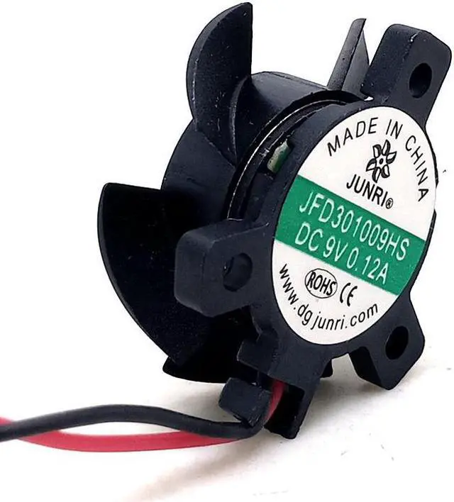 Alt view image 3 of 4 - 3cm 3010 bracket graphics card fan JFD301009HS DC 9V car LED headlight silent cooling fan, diameter 26mm hole pitch 19mm, 6000RPM