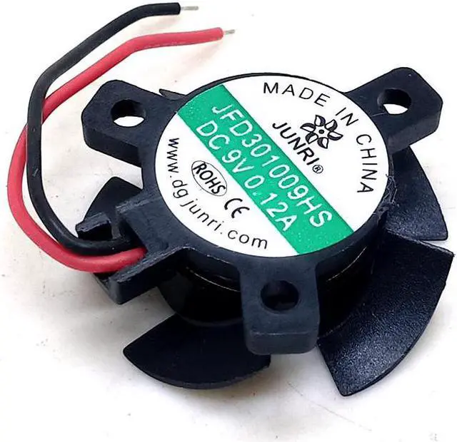 Main image of 3cm 3010 bracket graphics card fan JFD301009HS DC 9V car LED headlight silent cooling fan, diameter 26mm hole pitch 19mm, 6000RPM