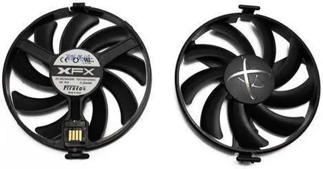 Alt view image 3 of 4 - For XFX AMD Radeon R7 370 RX 470 480 570 580 RX460 RX 460 fan 95mm  FDC10H12S9-C Black