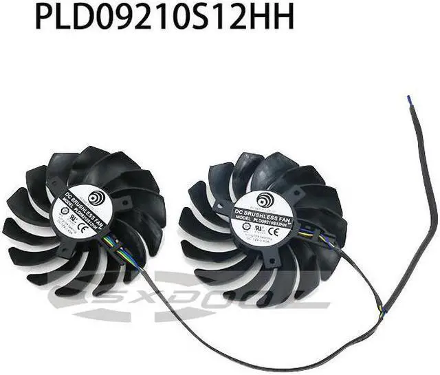 Alt view image 3 of 5 - 1 pair For MSI RX 470 480 570 580 ARMOR RADEON RX488 RX578 RX588 RX478 4G graphics card cooling fan  PLD09210S12HH