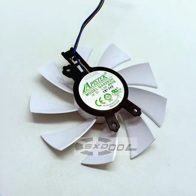 Alt view image 6 of 7 - For Galaxy HOF GTX1060 1070 970 1080ti limited edition graphics card fan GA92S2H