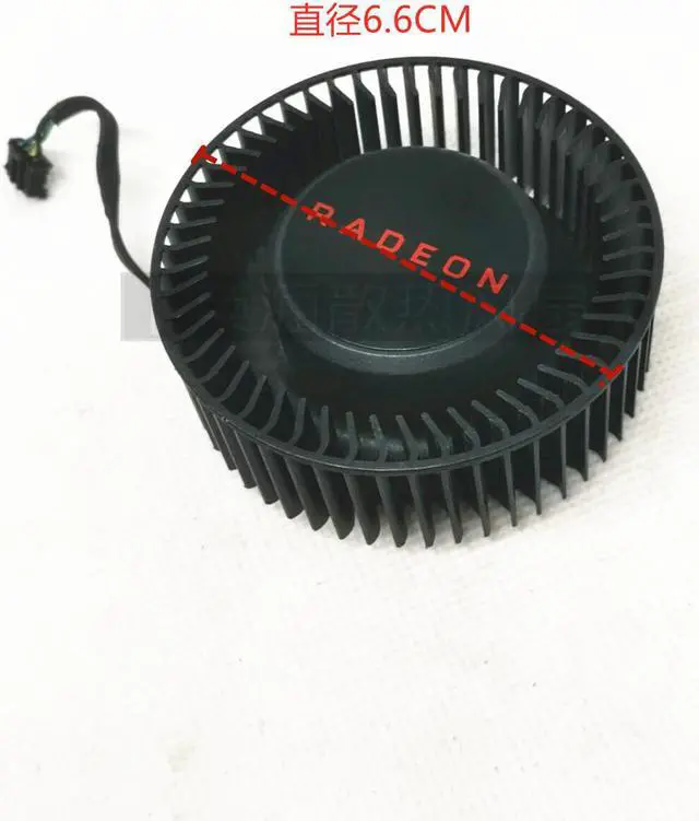 Alt view image 6 of 6 - Original FD6525H12D BFB0712HF For Sapphire public version RX580 RX570 RX480 RX470 platinum diameter 6.6CM turbo graphics fan