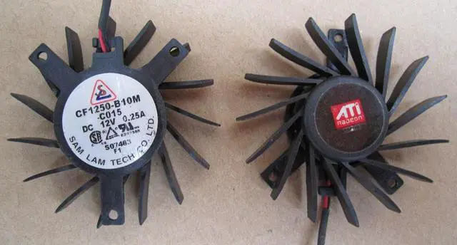 Main image of For ATI CF1250-B10M graphics card fan, isosceles 26*35*35mm, fan blade diameter 45mm