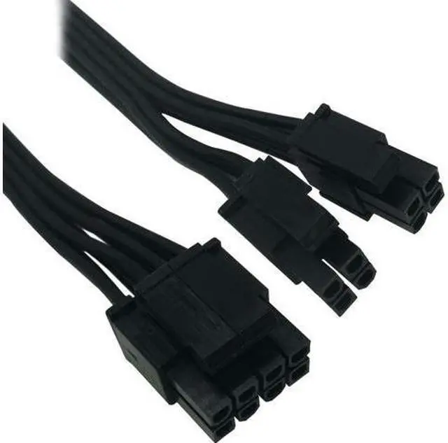 Alt view image 3 of 4 - (2-Pack)  Motherboard ATX CPU 8 Pin (4+4) Male to Female Extension Cable for Power Supply PSUs 9.5-inch(24cm)