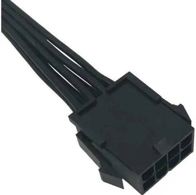 Alt view image 2 of 4 - (2-Pack)  Motherboard ATX CPU 8 Pin (4+4) Male to Female Extension Cable for Power Supply PSUs 9.5-inch(24cm)