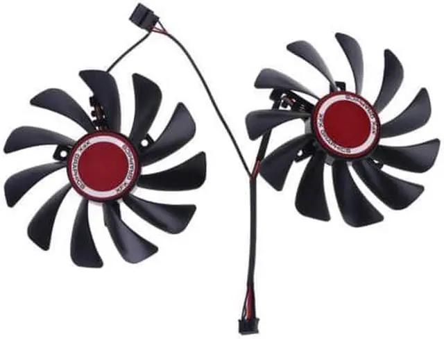 Alt view image 2 of 5 - 2pcs 95mm FDC10U12S9-C CF1010U12S Cooler Fan Replace for XFX Radeon RX580 RX590