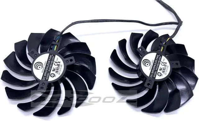 Alt view image 2 of 5 - For MSI GeForce RTX 2060 SUPER ARMOR OC Graphics Card Fan PLD10010B12HH DC12V 95mm