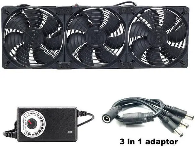 Main image of 12cm 120mm High Speed Large Air Flow 110V 220V BTC LTC Mining Machine Workstation Cabinet Graphics Card Rack Cooler Cooling Fan