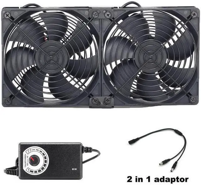 Main image of 12cm 120mm High Speed Large Air Flow 110V 220V BTC LTC Mining Machine Workstation Cabinet Graphics Card Rack Cooler Cooling Fan