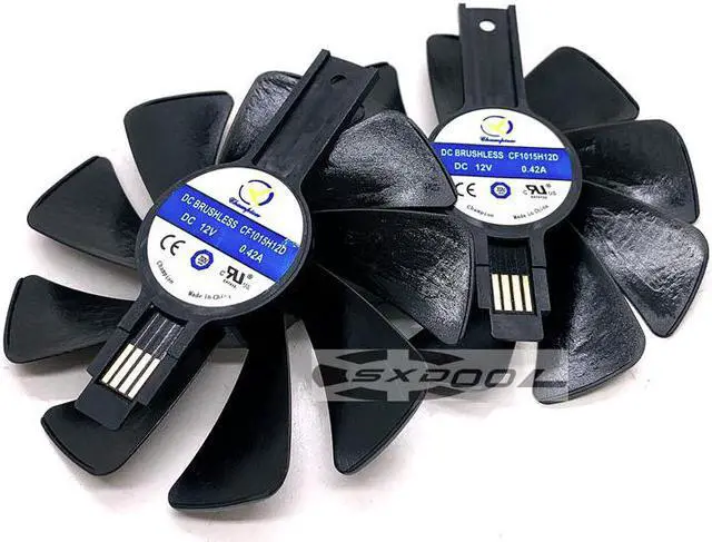 Main image of For Sapphire RX580 RX588 570 480 470 Graphics cooler 95mm CF1015H12D DC12V Platinum/Super Platinum/Overseas Version cooling fan (1 Pair)