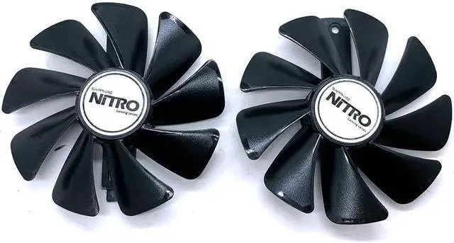 Alt view image 4 of 5 - For Sapphire RX580 RX588 570 480 470 Graphics cooler 95mm CF1015H12D DC12V Platinum/Super Platinum/Overseas Version cooling fan (1 Pair)