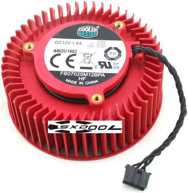 Main image of For AMD public version R9 270/270X cooler master FB07025M12BPA DC12V 1.5A turbo graphics fan