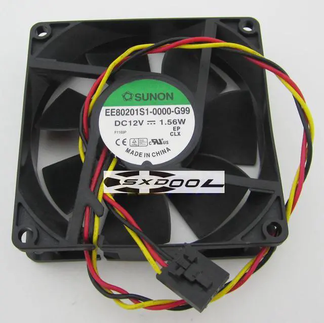 Alt view image 6 of 6 - For Dell OptiPlex 390 790 990 3010 SFF Small Form Factor CPU Processor Chassis Fan 99GRF SUNON EE80201S1-0000-G99 8cm DC12V cooling fans new original