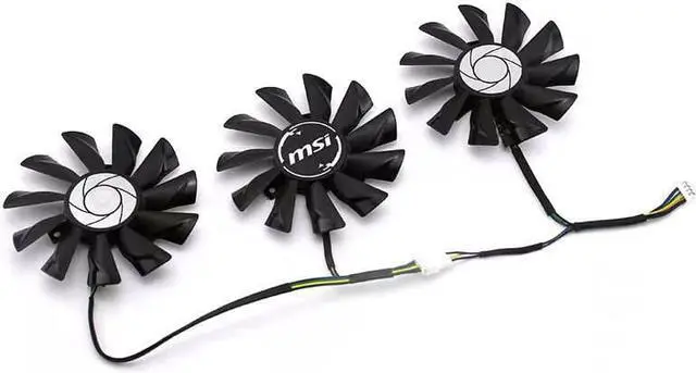 Alt view image 2 of 5 - For MSI GTX1080ti 1080 1070ti 1070 1060 980ti Dark Dragon Graphics Fan PLD09210S12HH DC12V 0.40A 4-wire cooler (3PCS/Lot)