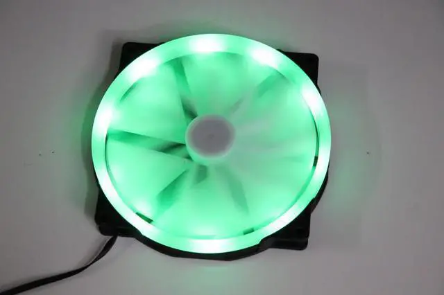Alt view image 6 of 7 - 20CM color aperture race-changing fan chassis cooling 200mm x 30mm 20030 large fan LED color-changing horse-changing color aperture for King Kong AW309 Tt V cube
