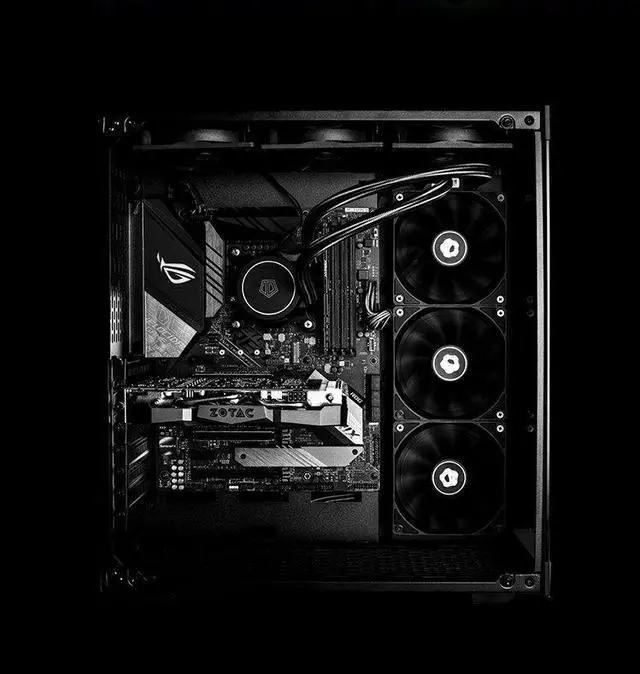 Alt view image 3 of 7 - NEW ID-COOLING XF-12025-SD-K 4 Pin 120mm Desktop Chassis Fan DC 12V Computer PC Case PWM Cooling Cooler Fan Professional water cooling and air cooling