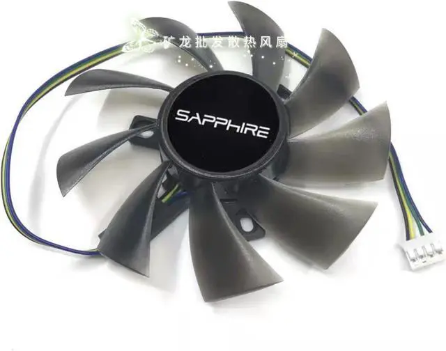 Alt view image 2 of 3 - For Sapphire RX550 2G 4G League of Legends Knife Card Seconds RX560 260X 750 650 Graphics Fan