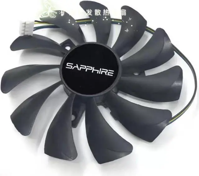 Alt view image 3 of 3 - For Sapphire RX550 2G 4G League of Legends Knife Card Seconds RX560 260X 750 650 Graphics Fan