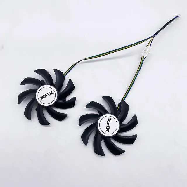 Alt view image 3 of 5 - For XFX R9-470 470D 480 R9-380 380X 390 390X graphics card 4-wire PWM fan FirstD FDC10H12D9-C