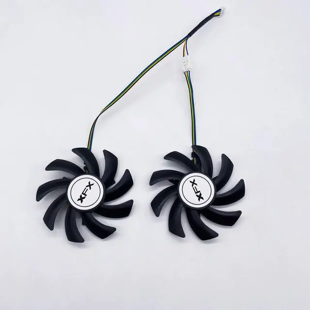 Alt view image 4 of 5 - For XFX R9-470 470D 480 R9-380 380X 390 390X graphics card 4-wire PWM fan FirstD FDC10H12D9-C