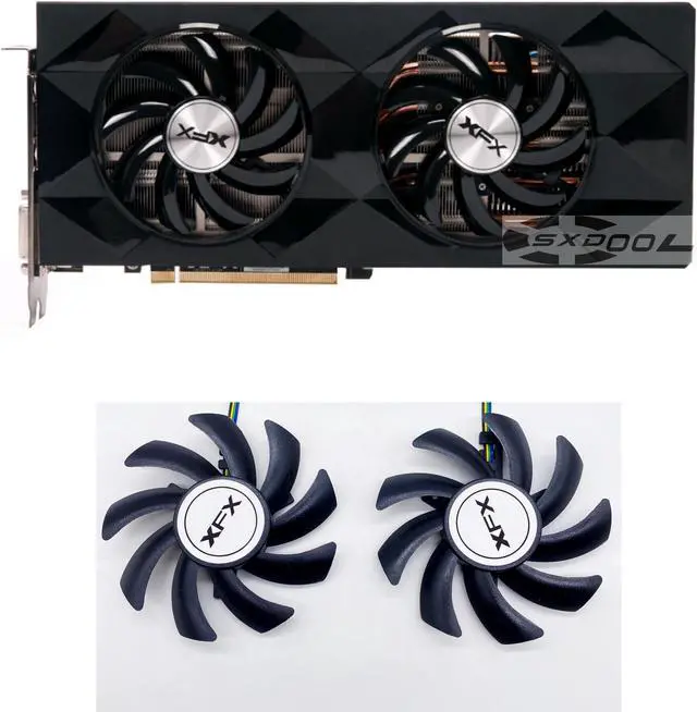 Main image of For XFX R9-470 470D 480 R9-380 380X 390 390X graphics card 4-wire PWM fan FirstD FDC10H12D9-C