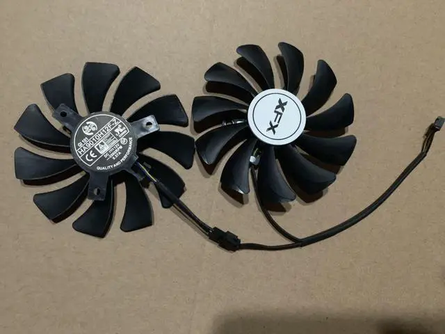 Alt view image 3 of 4 - HA9010H12F-Z For XFX R9 470 470D 480 R9 380 380X 390 390X Graphics Card Fan