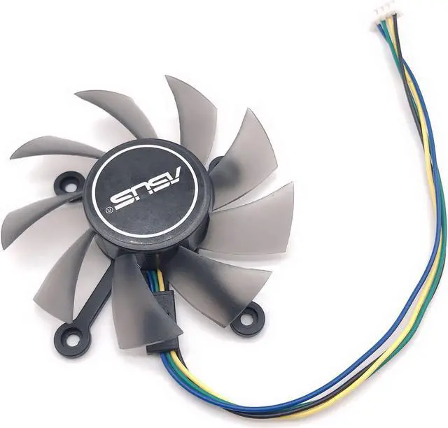 Alt view image 2 of 6 - For ASUS GTX 550TI 750 460 560 6670 6850 7770 7850 Graphics Fan FirstD FD8015U12D
