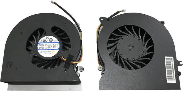Alt view image 2 of 2 - For MSI GT72 GT72S GT72VR MS-1781 1782 N292 N265 6QD 6RD PABD19735BM-N265 PABD19735BM-N292 N322 12V cooling fan