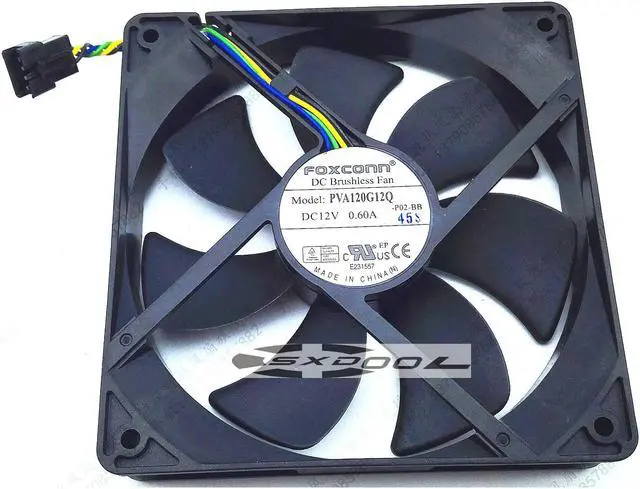 Main image of New FOXCONN Foxconn  PVA120G12Q 12V 0.60A 12025 120mm cooling Fan 4-wire dedicated plug