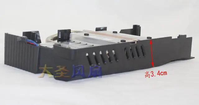 Alt view image 4 of 5 - Original For ASUS GTX960 GTX 1060 graphics card cooler curved fan blade (radiator + fan)