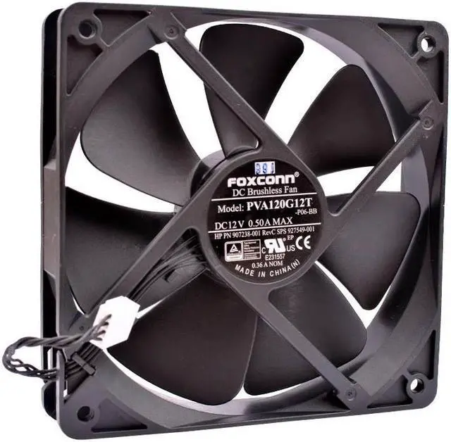 Alt view image 2 of 4 - NEW PVA120G12T Foxconn 12cm 12025 12V 0.50A server chassis CPU cooling