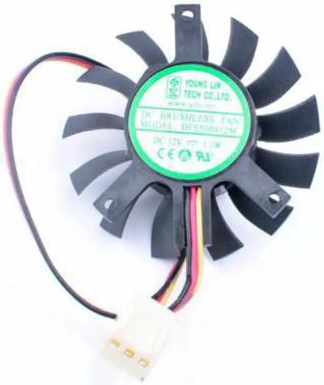 Alt view image 5 of 6 - NEW original DFS500912M 12V 1.6W diameter 45mm, hole distance 35mm x 35mm x 27mm, industrial computer router heat sink graphics card cooling fan YOUNG LIN