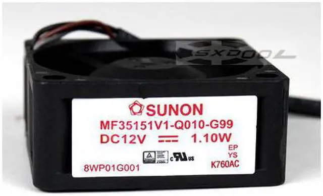 Alt view image 2 of 7 - New SUNON 3515 MF35151V1-Q010-G99 12V 1.10W 35mm x 15mm projector with built-in cooling fan