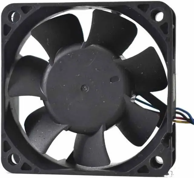 Alt view image 3 of 4 - Delta AFB0612VHD 6020 6cm 12V 0.27A double ball Bearing 60mm x 20mm cooling fan 4-wire 4-pin