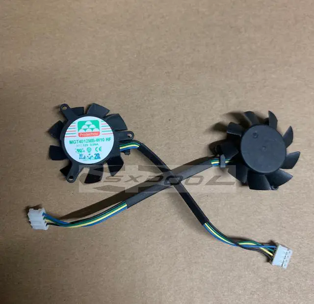 Main image of New MAGIC Protechnic MGT4012MB -W10 HF MGT4012MB-W10 4010 12V 0.09A 4-pin PWM dual-ball graphics card fan Diameter 3.9cm Hole distance 2.5cm -1pcs