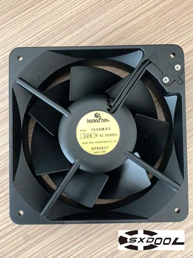 Main image of 7556MXV AC220V original IKURA FAN 160*160*55mm 16cm 16050  high temperature imported fan square cooler