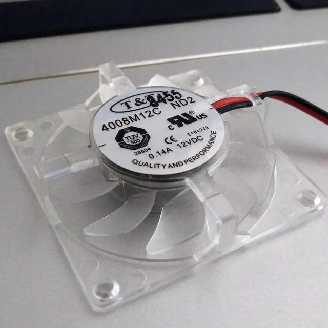 Main image of T&T  4008M12C ND2 4CM 4008 4009 DC12V 0.14A 2-wire graphics card cooling fan 40mm ceiling fan