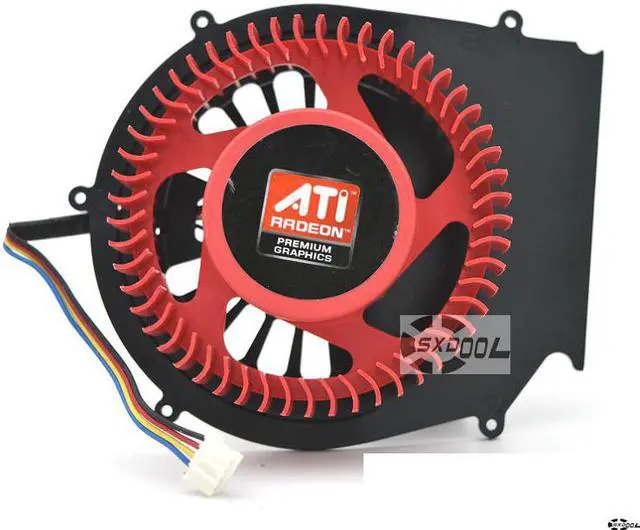 Main image of FirstD FD9238M12D 12V 0.7A VGA fan with black bracket 5 mounting-holes, New ATI turbo graphics card fan PWM ball bearing cooler
