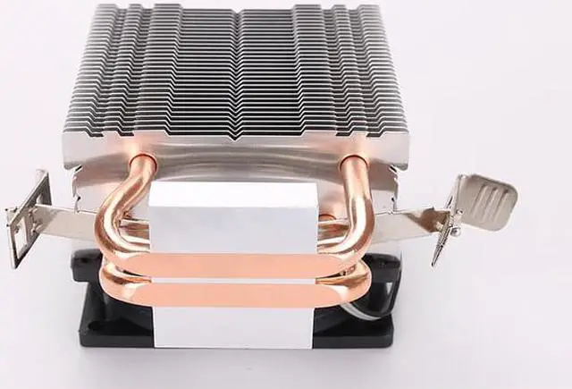 Alt view image 4 of 7 - New dual copper tube temperature control mute cpu fan for AMD AMD FM2 AM2 AM3 AM4 Intel 775 1150 1200 multi-platform CPU cooler