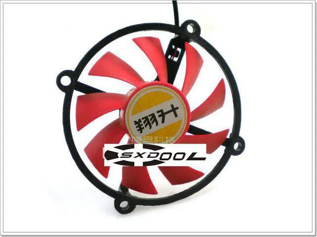 Alt view image 2 of 4 - For ASL Unimax GALAXY ZOTAC 9600 9800GT 240 440 550 6850 Graphics Card Fan R128015DM 2-wire, PLA08015D12HH 4-wire