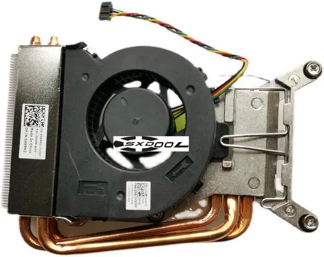 Alt view image 2 of 5 - For DELL Optiplex 9020 USFF Radiator Fan VXD9P 4X9H2 (1 set)